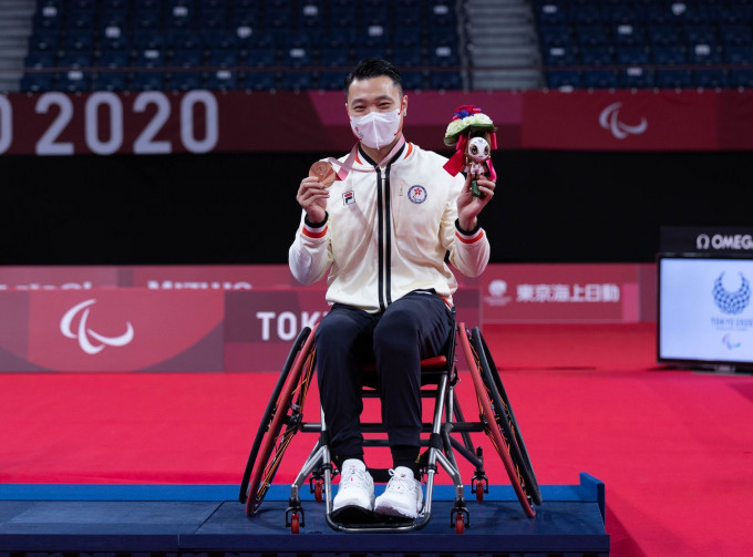 陈浩源赢得一面铜牌。香港残疾人奥委会暨伤残人士体育协会图片