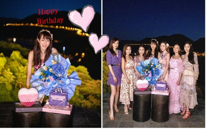 Eunis生日跟一众好姊妹庆祝。