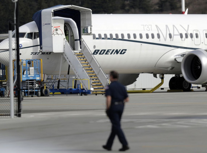 波音公司宣布暫停交付737 MAX客機。AP