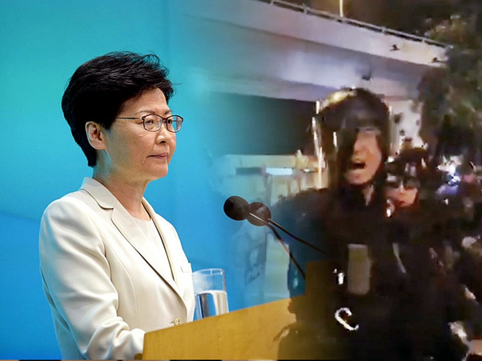 林鄭月娥被多次問及警方執法問題，她回應指市民可按機制投訴。