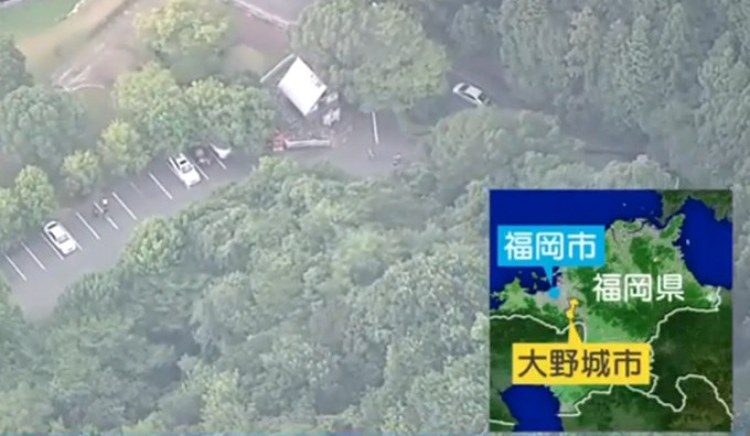 日本福岡一家四口倒斃公園。網上圖片