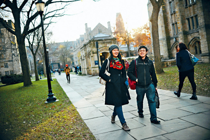 美国长春藤名校耶鲁大学的校园。