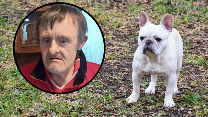 英国患唐氏综合症的68岁男子威廉(小图)，疑被邻居养的老虎狗咬死。背景为Pixabay示意图，非涉事犬只