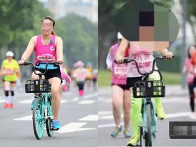 二人已被终身禁止参加成都（双流）女子半程马拉松赛。网图