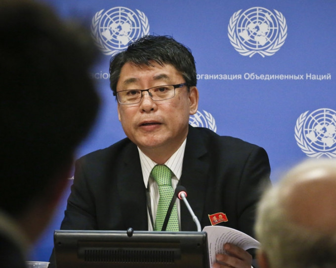 北韓駐聯合國副大使金仁龍。資料圖片