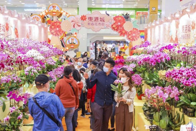 东港城巿集算是较大型的花卉巿场。