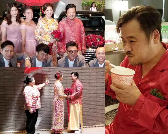 韦家雄再婚，跟足中国传统婚嫁仪式。