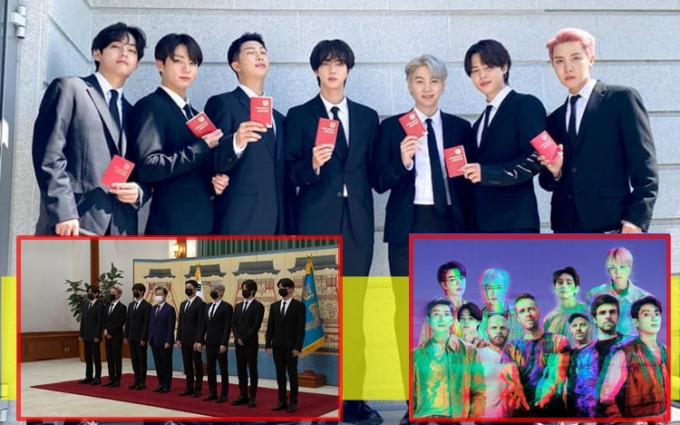 BTS獲南韓總統文在寅任命為「未來世代與文化的總統特別大使」，佢哋拎住外交護照勁開心。