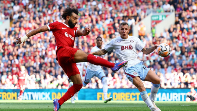 利物浦上轮主场3:0击败阿士东维拉一役，穆罕默德沙拿亦有取得入球。Reuters
