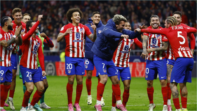 马德里体育会，对上两场联赛均小胜1:0，稳打稳扎。Reuters