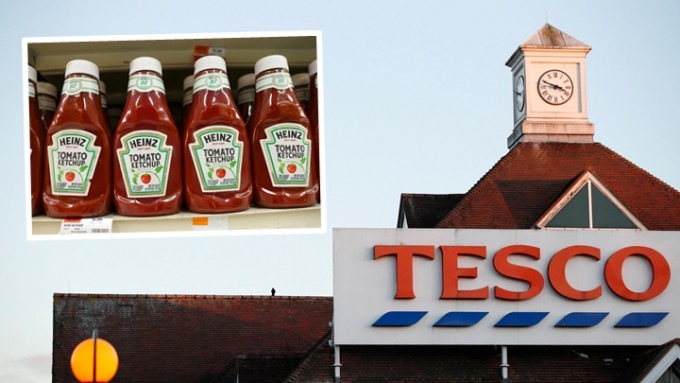 英国连锁超市Tesco因拒绝加价，遭卡夫亨氏停止茄汁等产品供货。路透社资料图片