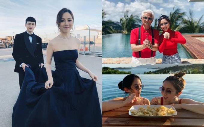 G.E.M.今年農曆年疑似跟外公、妹妹到熱帶地方行，跟被爆與Mark在泰國舉行海邊婚禮脗合。