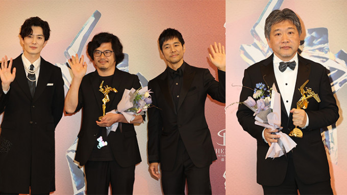 亞洲電影大獎丨是枝裕和奪最佳導演稱來港是值得紀念的事 西島秀俊與梁朝偉洪金寶同場感光榮