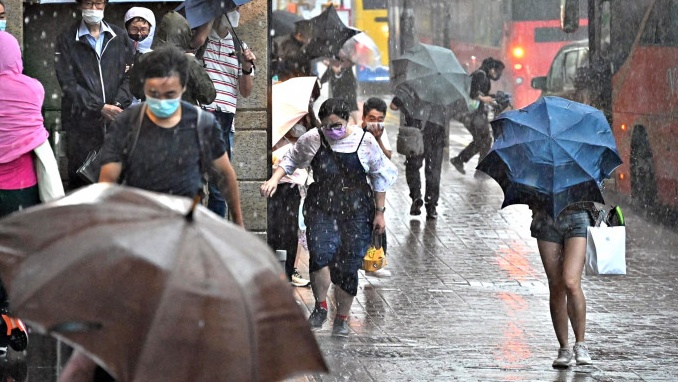 天文台｜與廣闊低壓槽相關雷雨區正逐漸移近 料90公里強風襲港