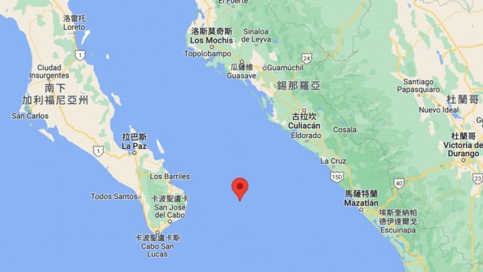 加利福尼亚湾发生6.4级地震。