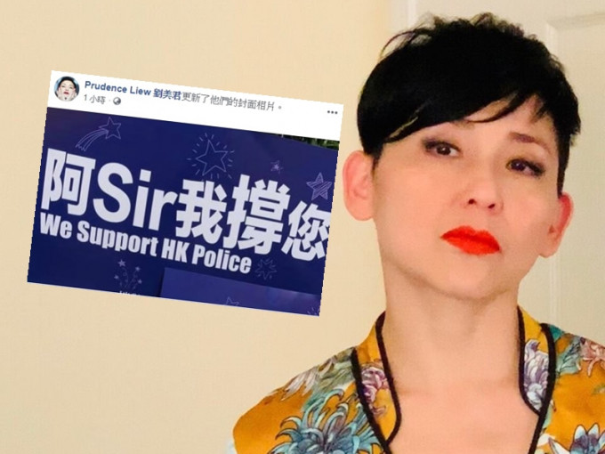 劉美君換了封面照片後，隨即惹來大量網民辱罵攻擊。　劉美君FB圖片