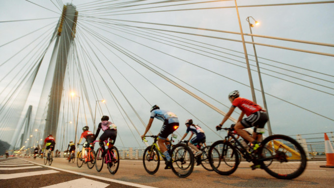香港單車節復辦，賽道包括「三隧三橋」。資料圖片