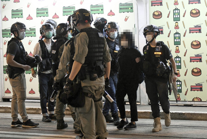 警方指共拘捕8986名涉反修例示威人士。資料圖片