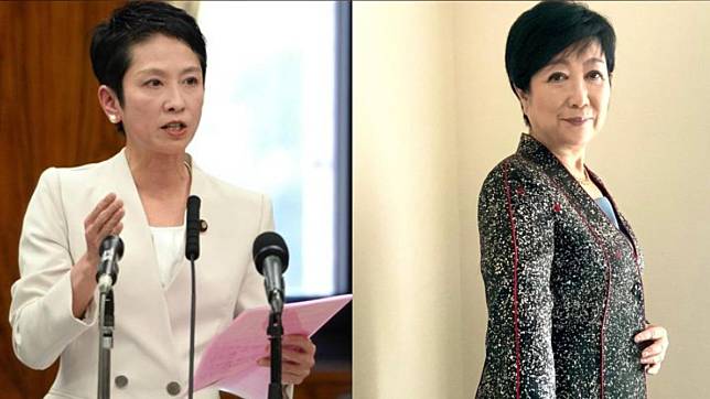 蓮舫（左）決定參選東京都知事選舉，挑戰小池百合子（右）。IG圖片