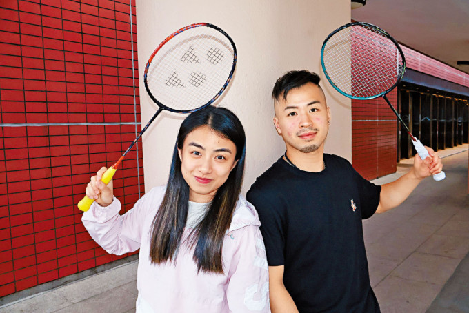 吴芷柔（左）与李晋熙将出战杭州亚运混双项目。