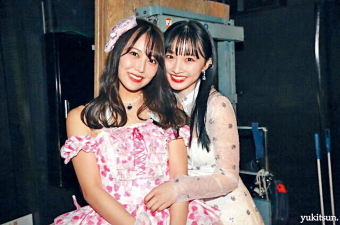 白間美瑠（左）和山本彩加先後宣布離開NMB48。