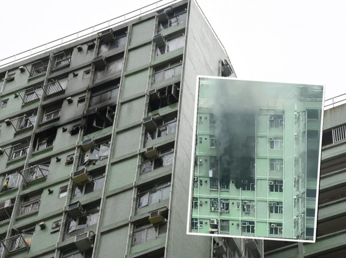 小西湾邨瑞福楼一个单位下午发生火警。