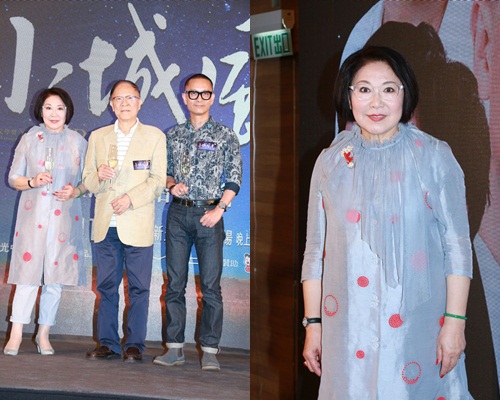 李司棋与锺景辉、谢君豪出席舞台剧记者会。
