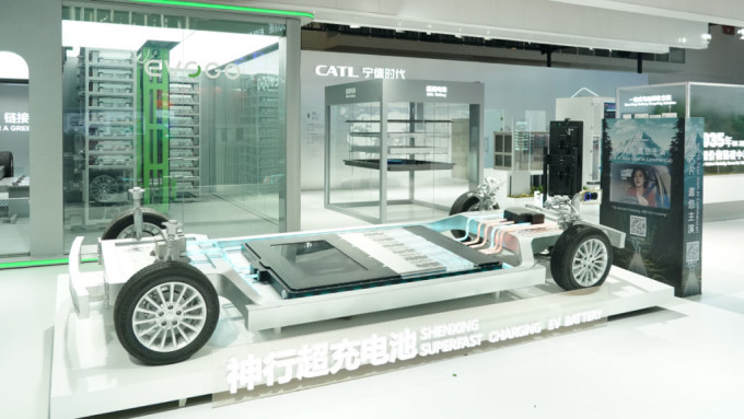 宁德时代是中国的主要电动车电池生产商。新华社