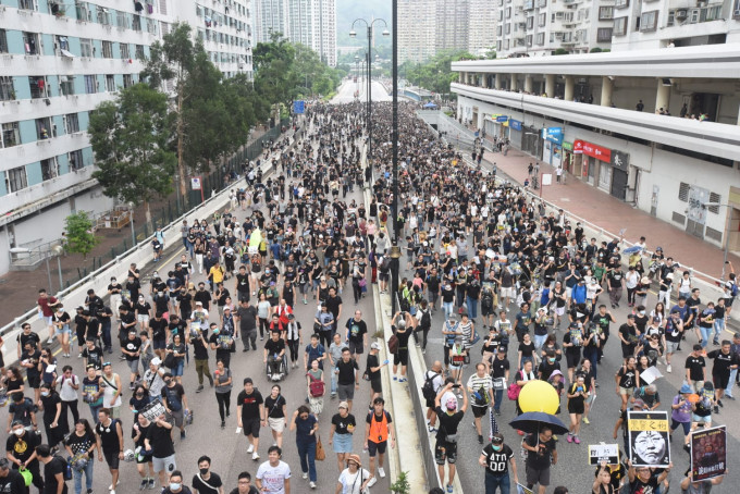 大专学界争取国际维护香港自由。资料图片