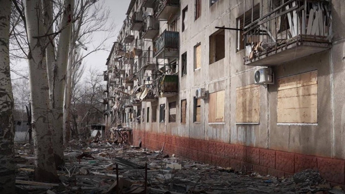 北顿涅茨克已成为一片废墟。互联网图片