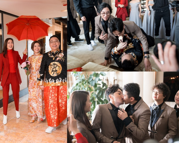 农夫成员C君今日同拍拖5年的港台DJ女友黄天颐结婚了！