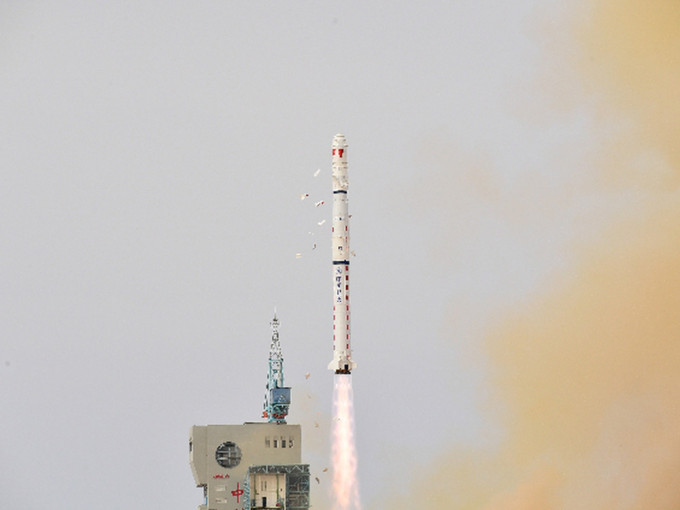 中國成功發射遙感三十一號03組衛星，本次任務是長征系列運載火箭第361次發射。（網圖）