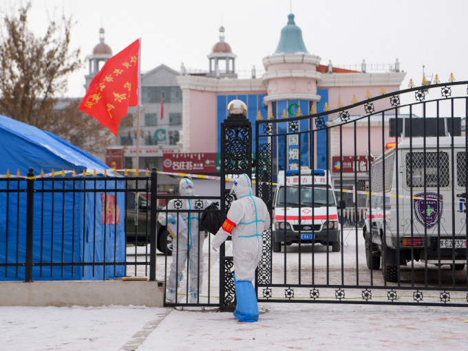 內蒙古12日6日新增55宗本土個案。（新華社）