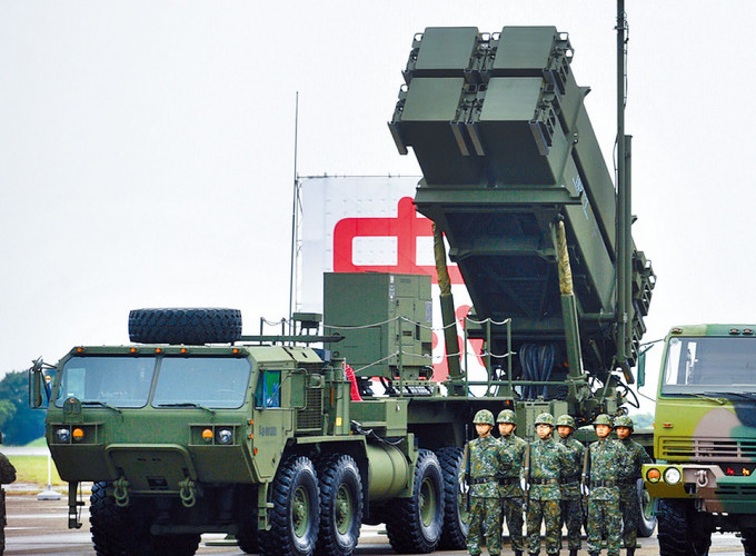 台湾未来五年可获美国百亿军援。图为装备的美制「爱国者」防空导弹。