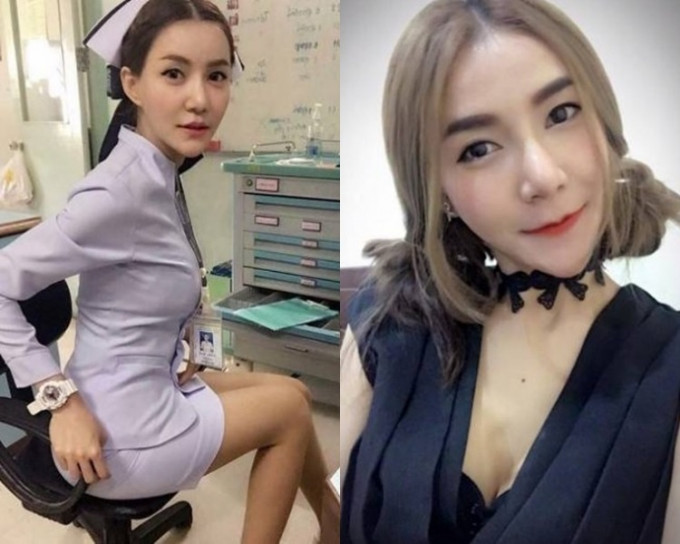 泰國索護士上載短裙自拍照爭權益惹爭議。網上圖片