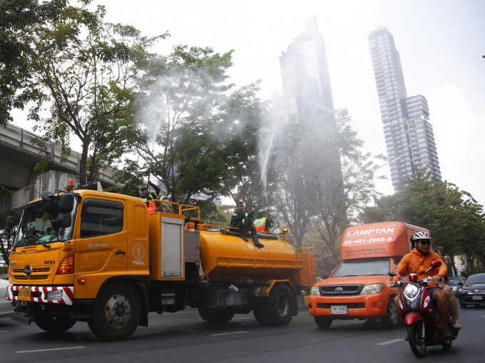 泰國曼谷空氣污染嚴重。AP圖片