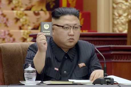 北韓領導人金正恩。AP