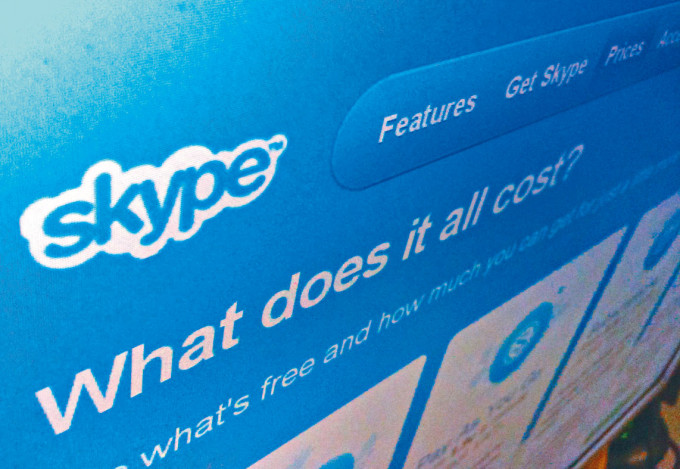 瑞典网络电话公司Skype网页。