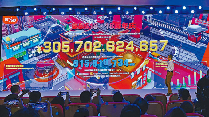 ■「京东618」周年庆累计下单金额超过3056亿元人民币。