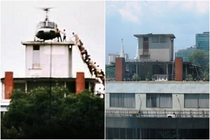 当年西贡的撤员大楼如今仍在。资料图片