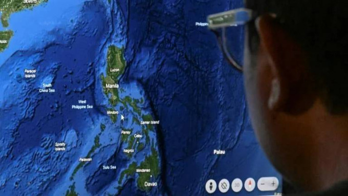 Google Map將南海改名「西菲律賓海」。 法新社