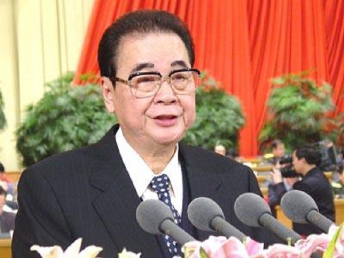 前總理李鵬逝世。網上圖片
