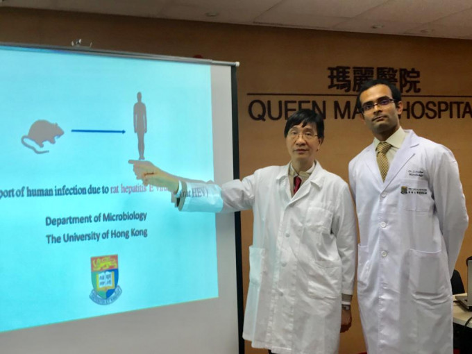 港大醫學院微生物學系教授袁國勇（左）、港大醫學院臨床助理教授薛達（右）