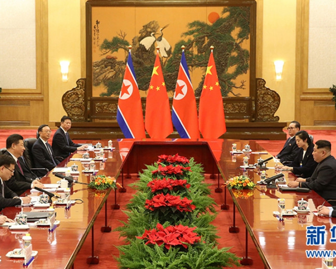 北韓領導人金正恩應國家主席習近平邀請，3月25日至28日到中國進行非正式訪問。新華社圖片