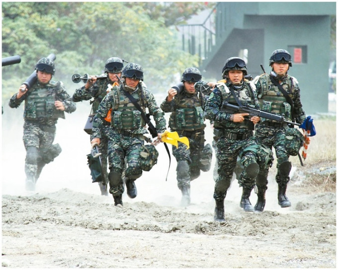 台湾士兵。网上图片