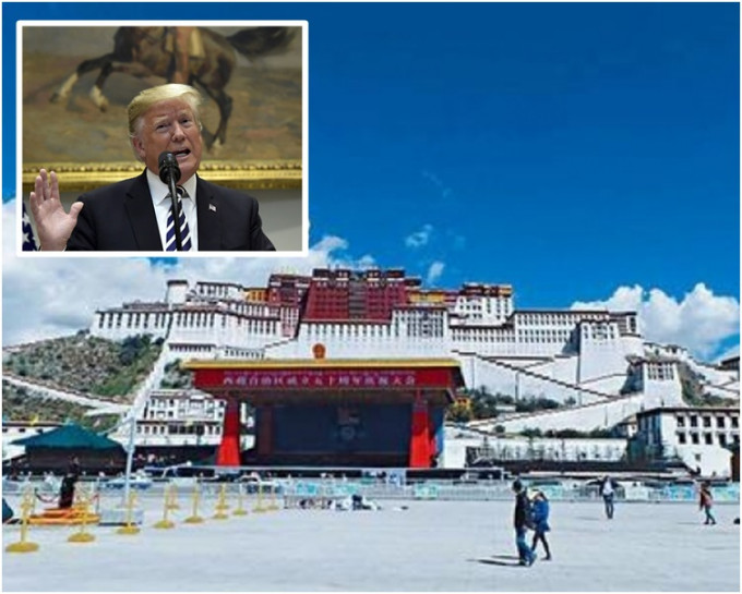 特朗普正式簽署《西藏旅行對等法》。 AP /資料圖片