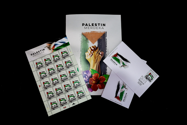 馬來西亞相隔40年後，再推出巴勒斯坦獨立郵票。網上圖片