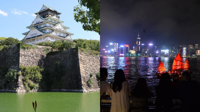 網民熱議參考日本景點的包裝手法，推廣香港景點。資料圖片/大阪城公園FB
