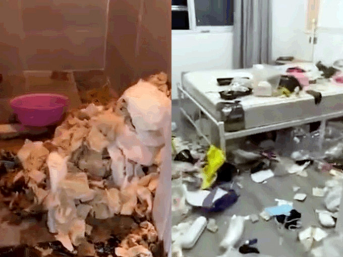 上海兩女租客無交租後失聯，屋內遺大量垃圾廁所廁紙堆積如山。網圖