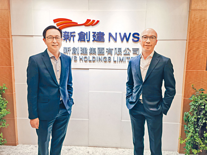 新創建執行董事何智恒（右），新創建行政總裁馬紹祥（左）。